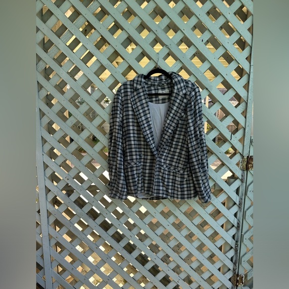 Free People plaid blazer